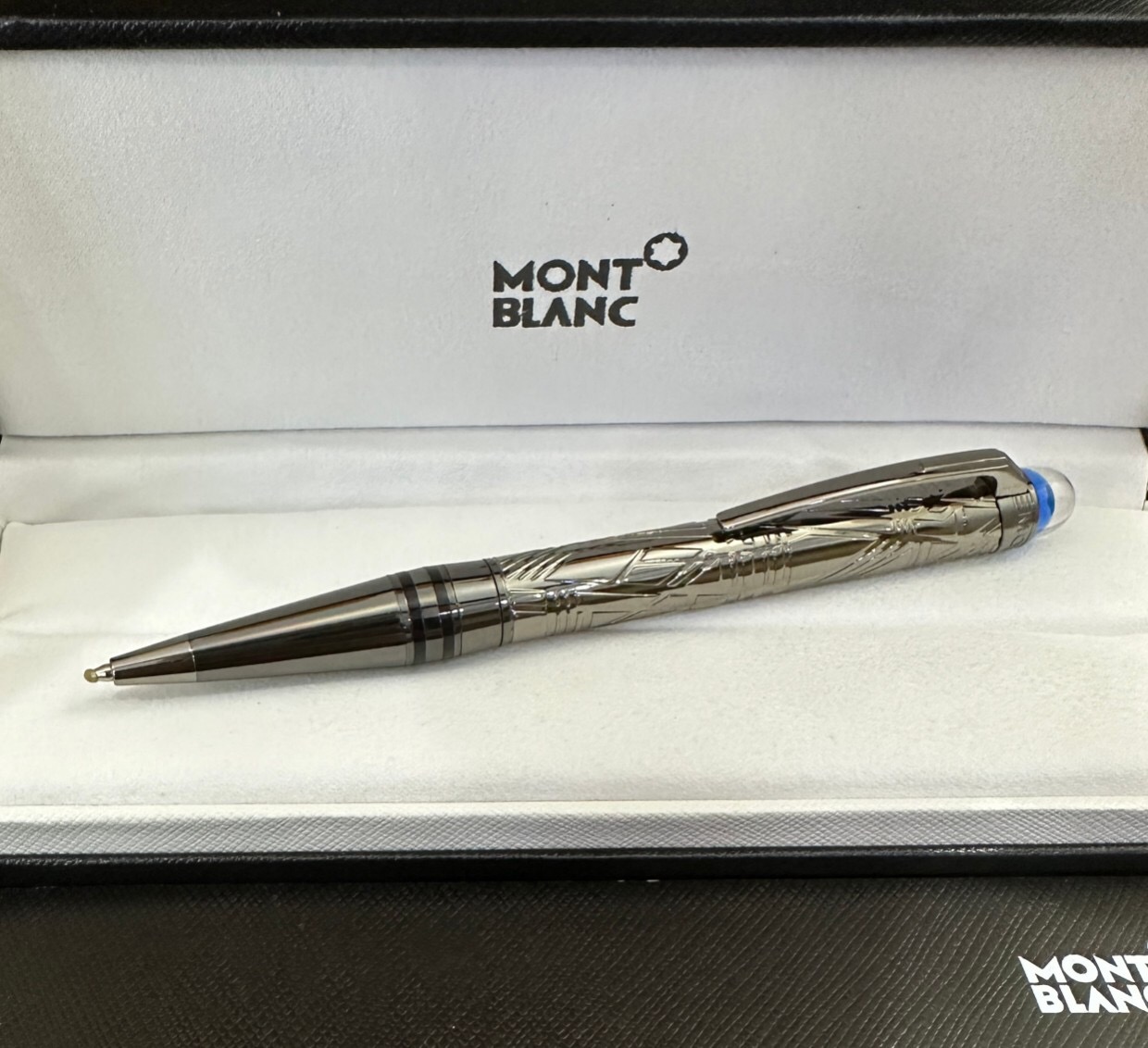 AAA Copy Montblanc Starwalker 'Space Blue' Black Matte Ballpoint Pen